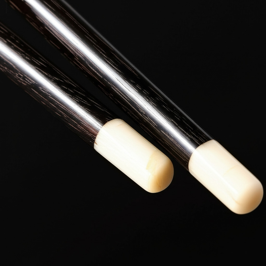 Cận cảnh v&acirc;n gỗ mun sừng v&agrave; đầu sừng