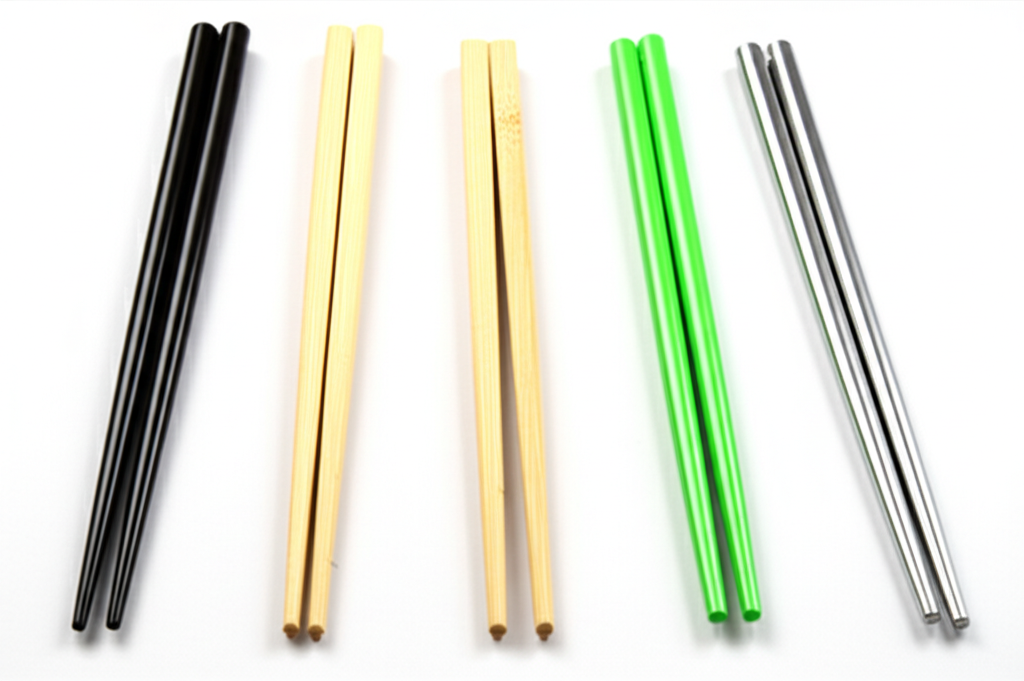 So sánh đũa mun sừng với đũa gỗ tre, đũa nhựa và đũa inox