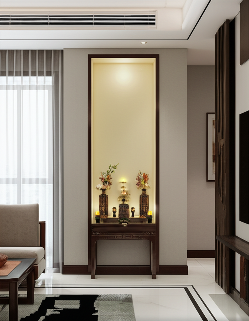 Tủ thờ mini tiện dụng cho nh&agrave; nhỏ