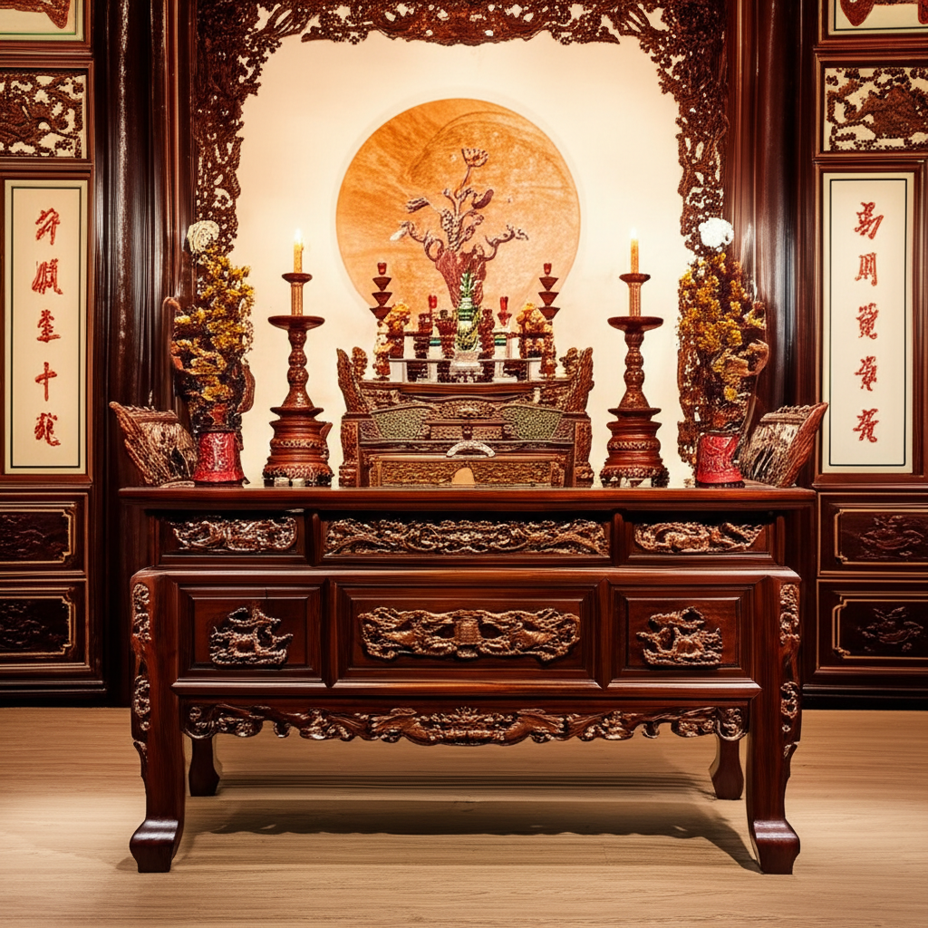 Lựa Chọn Gỗ Bàn Thờ: Tự Nhiên Hay Công Nghiệp - Tư Vấn Phong Thủy