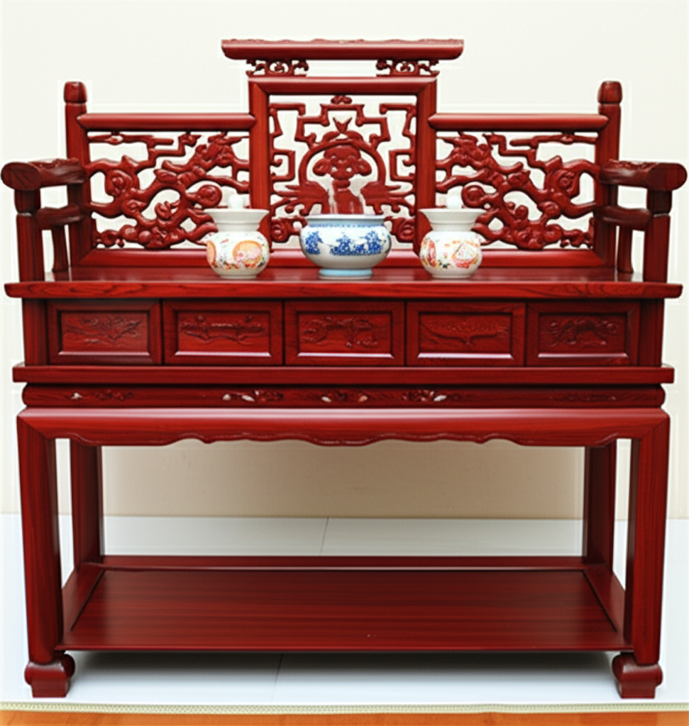 B&agrave;n thờ gỗ hương sang trọng