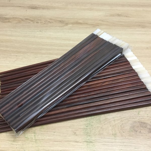 Đũa ăn gỗ trắc đầu cẩn ốc xà cừ - góc nhìn 4