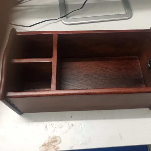 Hộp giấy long phụng 3 ngăn gỗ hương viền cong - góc nhìn 8