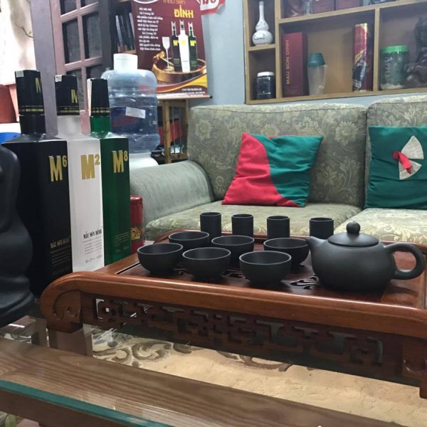 Khay trà gỗ hương chân cuốn thư loại 45 cm