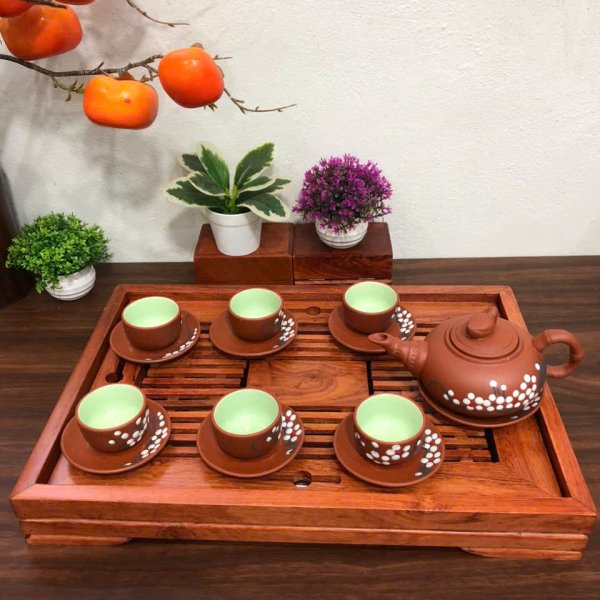 Khay trà gỗ hương thanh nan mảnh đẹp tinh tế
