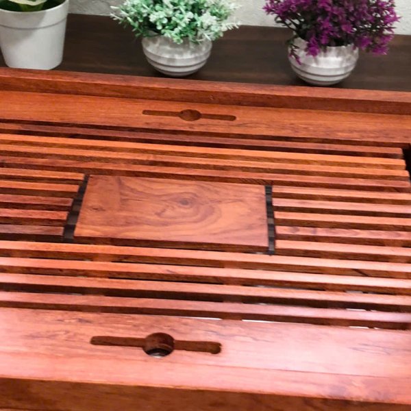 Khay trà gỗ hương thanh nan mảnh đẹp tinh tế - góc nhìn 6