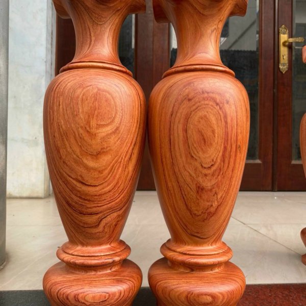 Lục bình gỗ hương đá trơn cao 60 cm