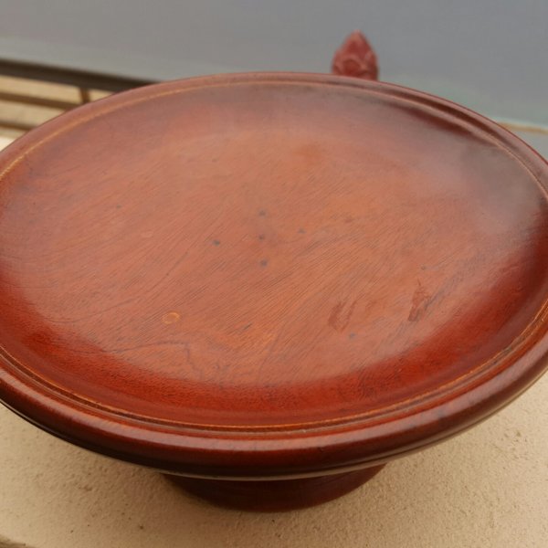 Mâm bồng 30cm gỗ hương - góc nhìn 4