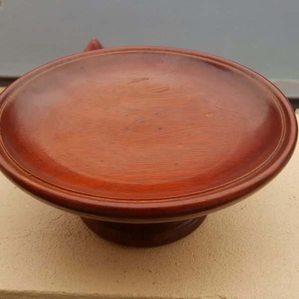 Mâm bồng 30cm gỗ hương - góc nhìn 6