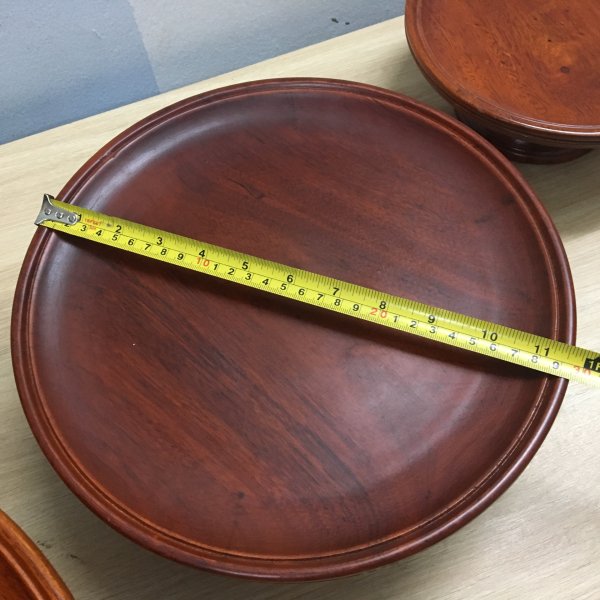 Mâm bồng gỗ đường kính 30cm gỗ gụ - góc nhìn 4