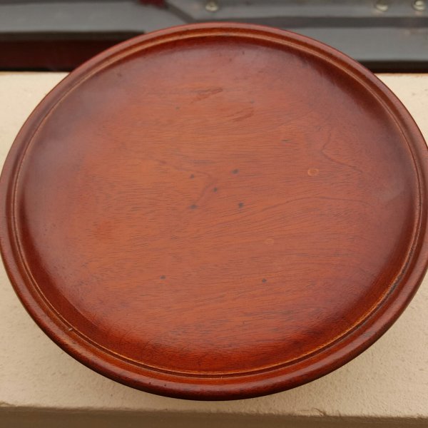 Mâm bồng gỗ gụ đường kính 22 cm - góc nhìn 4