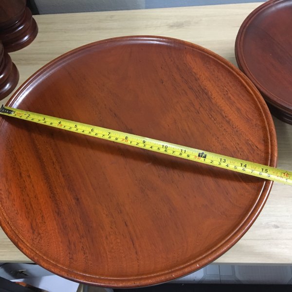Mâm bồng gỗ gụ đường kính 40 cm - góc nhìn 5